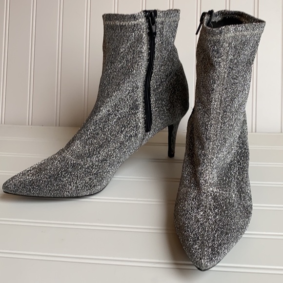 Rampage Shoes - Rampage high heel silver metallic booties 9.5